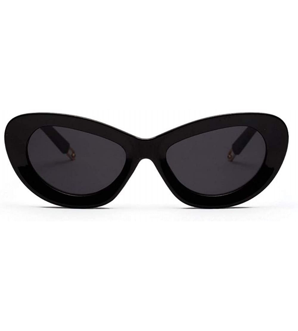 Cat Eye Cat Eye Sunglasses for Women Candy Color Sun Glasses Cateye Spectacles UV400 - C1 - CF190DUHZRA $16.12