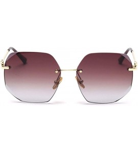 Rimless Rimless Trimming Sunglasses for Women Metal Legs Driving Sun Glasses - C100 Silver Gray - CD19844A0D5 $36.62