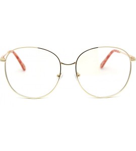 Butterfly Womens Nerdy School Girl Computer Clear Lens Eyeglasses - Gold Orange - C81950OII0Y $23.04