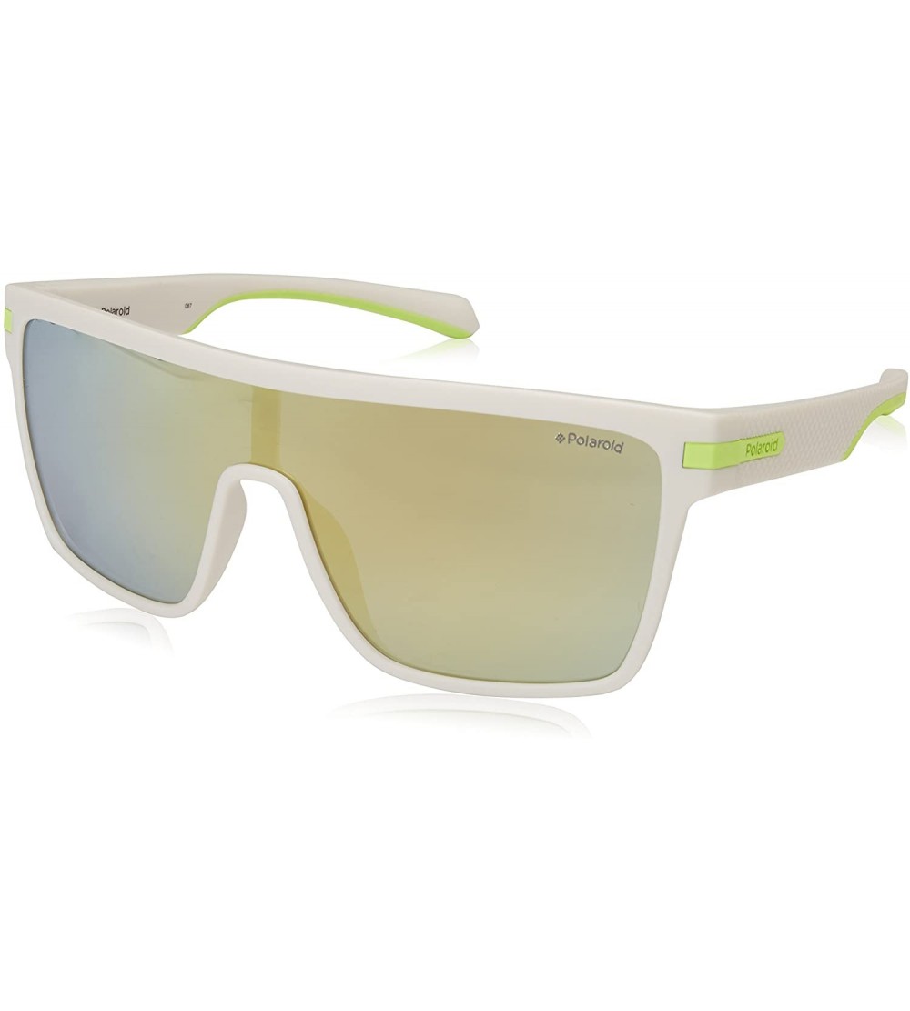 Shield Men's Pld2064/S Shield Sunglasses - White Crystal Grey - C9180K7IKQM $83.48