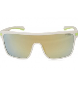 Shield Men's Pld2064/S Shield Sunglasses - White Crystal Grey - C9180K7IKQM $83.48