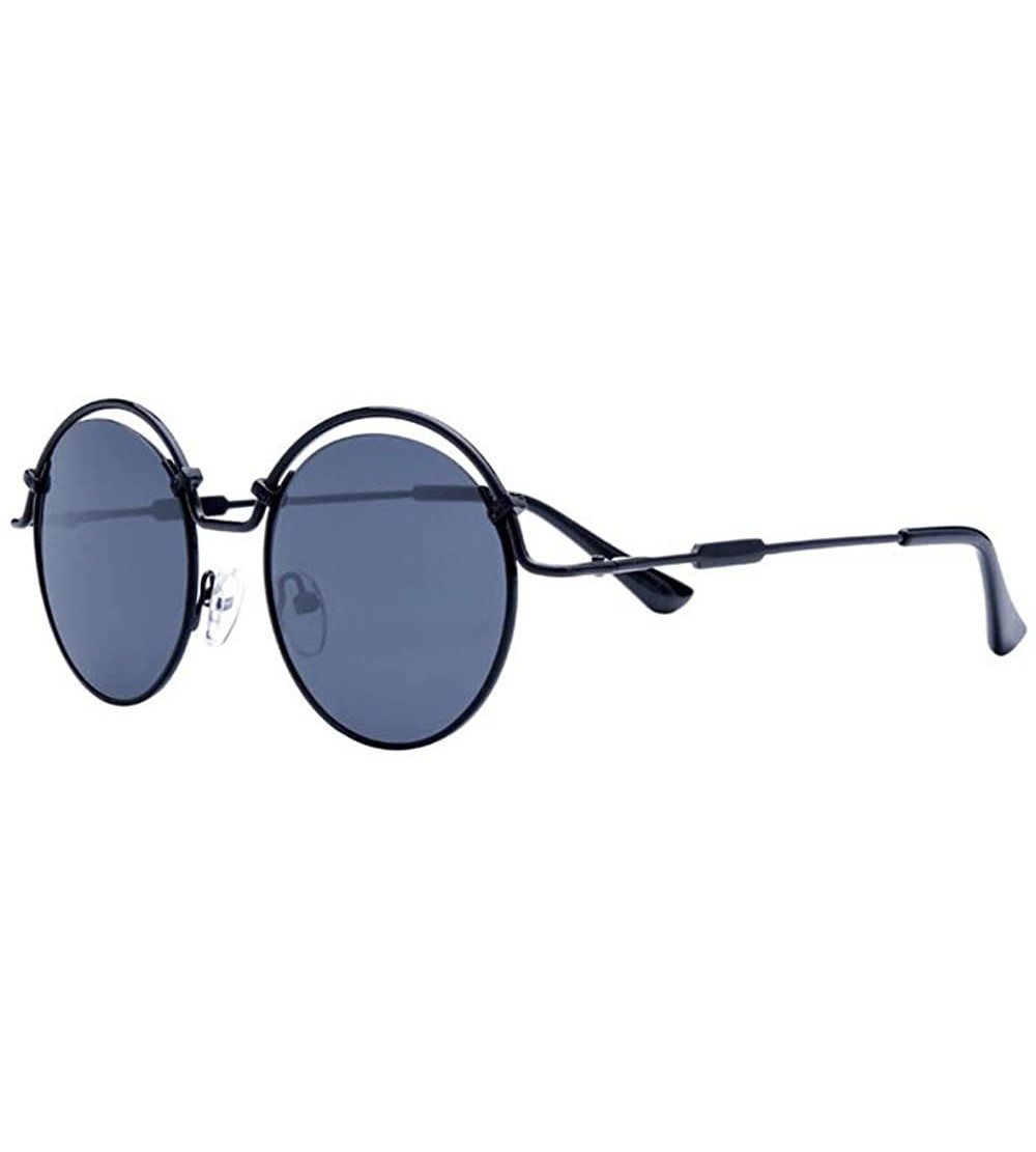 Goggle Prince Colorful metal sunglasses - Black Color - CT12JLMLIQ9 $57.70