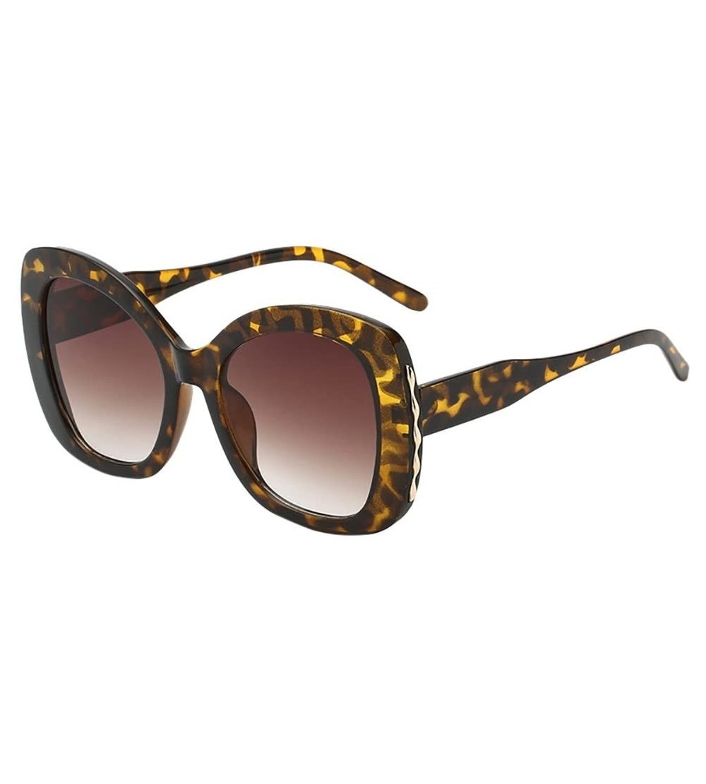 Oversized Big Frame Sunglasses Irregular Shape Sunglasses Eyewear Oversize Sunglasses - C - CA18R48SOAL $18.61