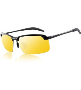 Rimless Polarized Sunglasses Protection Outdoor Classic - 1night Vision Glasses - CG18W0ERZ70 $18.51