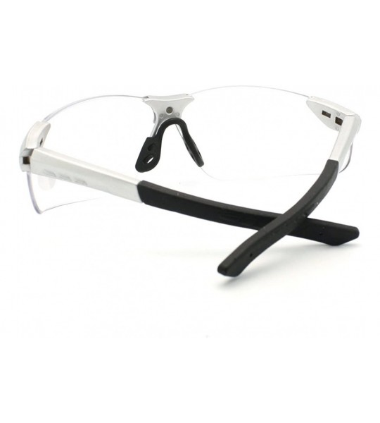 Rimless Rimless Sporty Shaped Complete Warp Around Protection Safty Glasses - Silver - C811CQ28GX5 $18.32