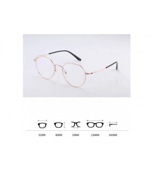 Aviator Fashion personality big frame glasses - unisex box myopia glasses frame - C - CB18RY740O8 $93.67