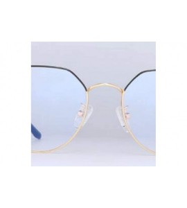 Aviator Fashion personality big frame glasses - unisex box myopia glasses frame - C - CB18RY740O8 $93.67