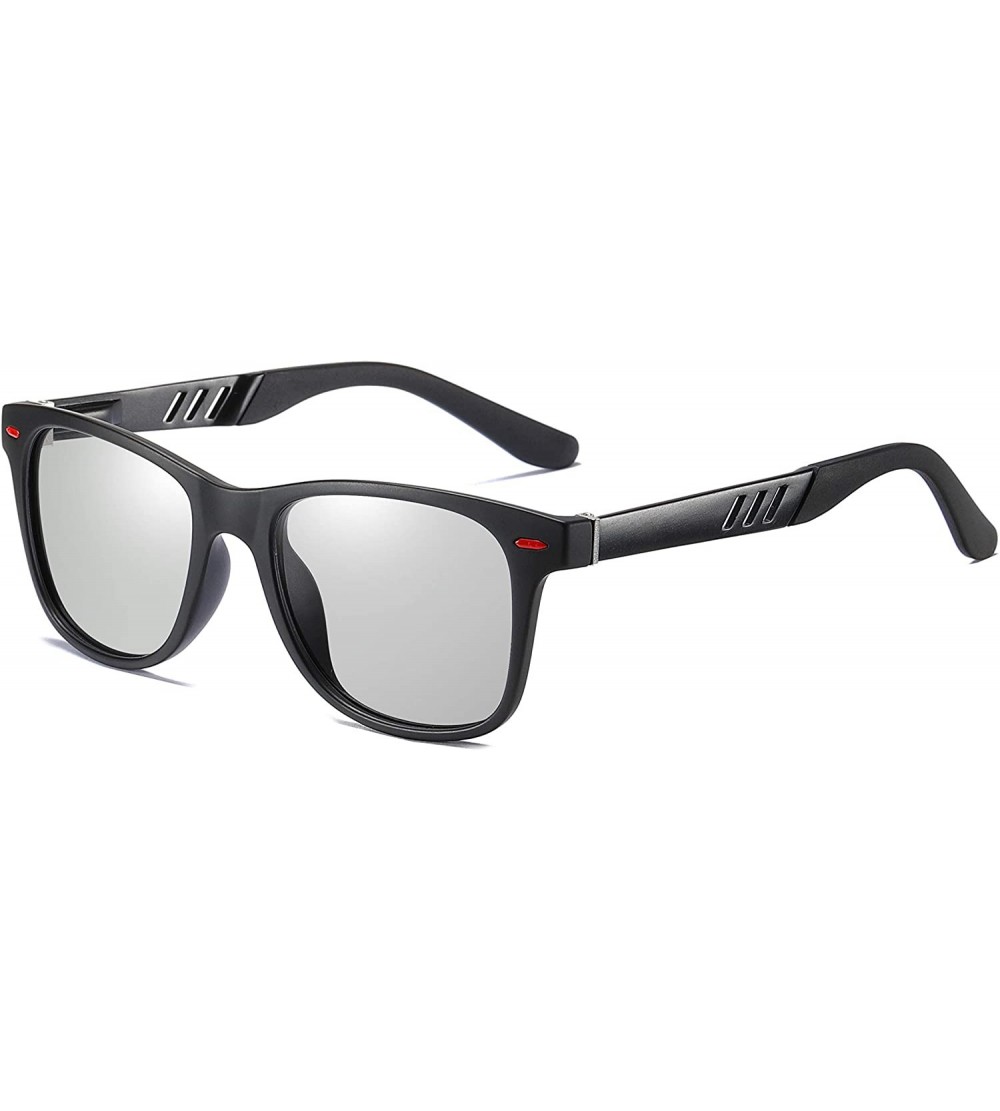 Rectangular Vintage Polarized Photochromic Sunglasses Men Women 100% UV Protection Outdoor Square Sunglasses B1001 - CO18QA05...
