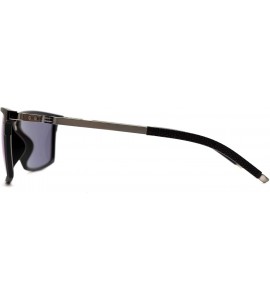 Square p583 Square Style Polarized- for Mens 100% UV PROTECTION - Black-darkbluemirror - C9192T0ZEU2 $44.60