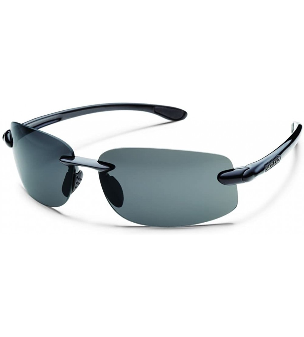 Semi-rimless Optics Excursion Sunglasses - Black - CC1125FSSAX $91.76