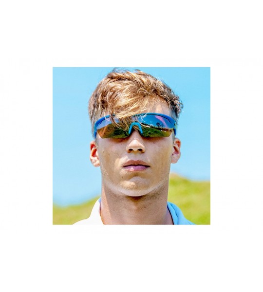 Sport Gamma Yellow Green Running Sunglasses with ZEISS P2140 Yellow Tri-flection Lenses - CZ18KN7Y4OQ $33.34