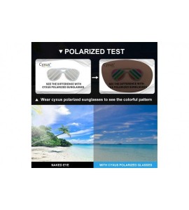 Round Classic Aviator Style Polarized Sunglasses 100% UV Protection Driving Outdoors - CA18TS5KQ27 $23.48