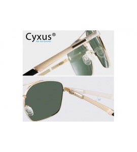 Round Classic Aviator Style Polarized Sunglasses 100% UV Protection Driving Outdoors - CA18TS5KQ27 $23.48