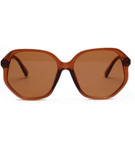 Square Vintage Women Men Square Large Frame Shades Sunglasses New Integrated UV Glasses - A - CR18SMG0X97 $15.07