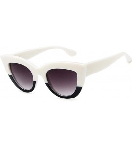 Oversized Cat Eye Sunglasses Women Retro Women Sun Glasses Female Lady Eyewear Oculos 4 - 10 - CQ18XHGQO6K $18.40