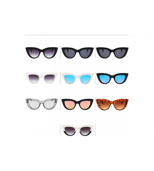 Oversized Cat Eye Sunglasses Women Retro Women Sun Glasses Female Lady Eyewear Oculos 4 - 10 - CQ18XHGQO6K $18.40