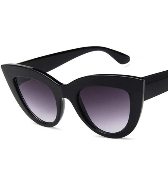 Oversized Cat Eye Sunglasses Women Retro Women Sun Glasses Female Lady Eyewear Oculos 4 - 10 - CQ18XHGQO6K $18.40