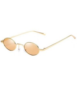 Oval Goggles for Women Men Retro Sun Glasses UV Protection - Style5 - C918RSQMLXE $13.82