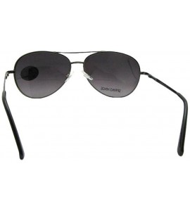 Aviator Medium Metal Frame Aviator Bifocal Sunglasses B15 - Pewter Frame-gray Lenses - C7188TUXWDS $29.94