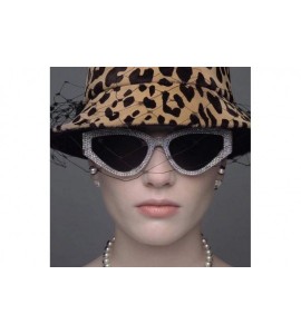 Oval Fashion Diamond Sunglasses Unisex-Shade Glasses Cat Eye Mirror Lens-Sturdy Frame - C - CX1905Z9A37 $56.71