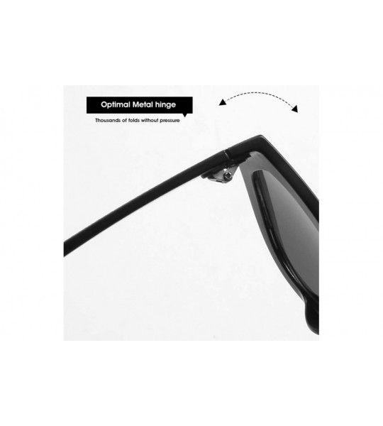 Oval Fashion Diamond Sunglasses Unisex-Shade Glasses Cat Eye Mirror Lens-Sturdy Frame - C - CX1905Z9A37 $56.71