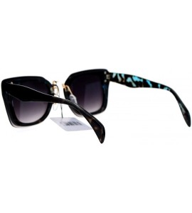 Butterfly Womens Flat Lens Rimless Butterfly Horn Rim Sunglasses - Black Tortoise - CP12LZSNKLD $23.61