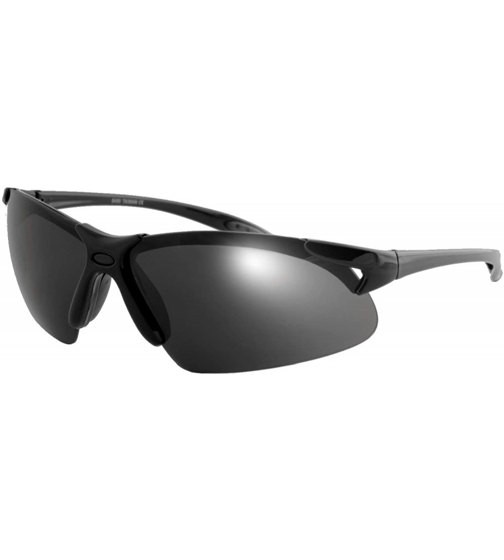 Sport Unisex Sunglasses Outdoor Military Lightweight Sport Modern Inspired - Black Frame/ Black Lens - C418K3TY68M $19.61