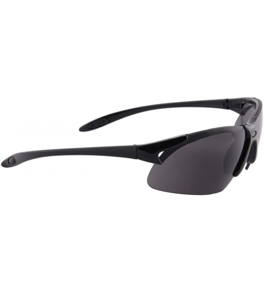 Sport Unisex Sunglasses Outdoor Military Lightweight Sport Modern Inspired - Black Frame/ Black Lens - C418K3TY68M $19.61