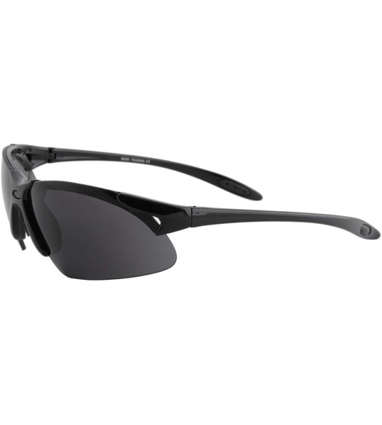 Sport Unisex Sunglasses Outdoor Military Lightweight Sport Modern Inspired - Black Frame/ Black Lens - C418K3TY68M $19.61