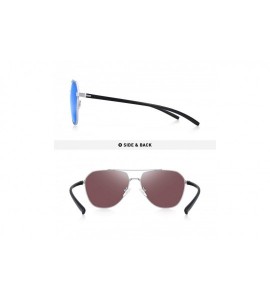 Sport Unisex Polarized Sunglasses Men - Blue Mirror - CZ193RWRUSO $33.51