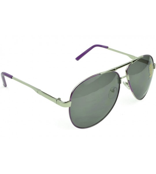 Square Trendy Classic Aviator Sunglasses Men/Women Sunglasses 100% UV Protection - Purple - CF129IJX5Q1 $18.79