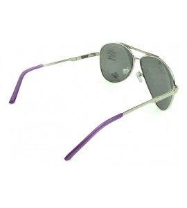 Square Trendy Classic Aviator Sunglasses Men/Women Sunglasses 100% UV Protection - Purple - CF129IJX5Q1 $18.79