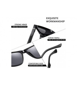 Square Square Polarized Sunglasses for Men Aluminum Magnesium Temple Anti-Glare Lens Driving Sun Glasses UV400 - CW199HAU965 ...