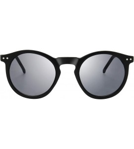 Round Polarized Sunglasses for Women Vintage Retro Round Lens - Pillow Box Package - 1-black - C718T96TOQ9 $23.95