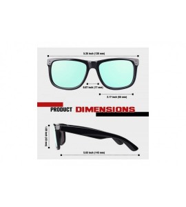 Square Polarized Sunglasses for Men Retro Classic Square Frame Shades SR003 - CA18TXIN0L0 $34.35