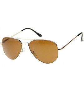 Aviator Double Bridge Fashion Aviator Sunglasses Model NGW3160 - Gold - C1184NTH8AY $20.41