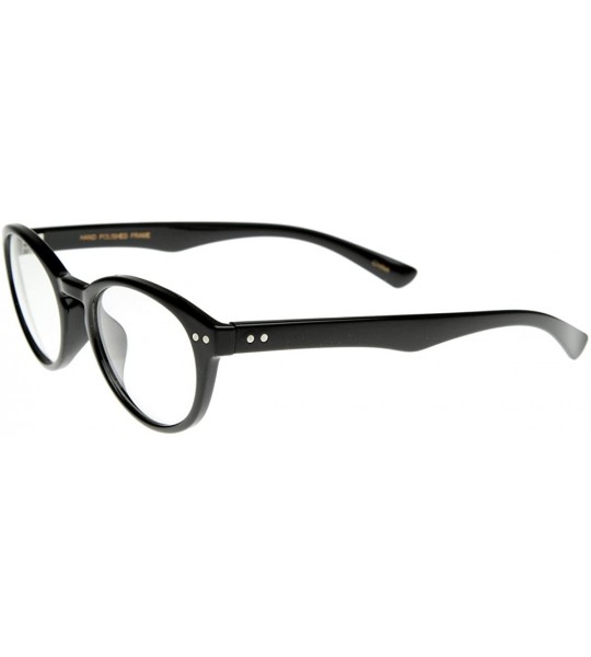 Wayfarer Quality RX-able P3 Eye Glasses with Clear Lens (Black/Clear) - CW116RGI4KB $22.76