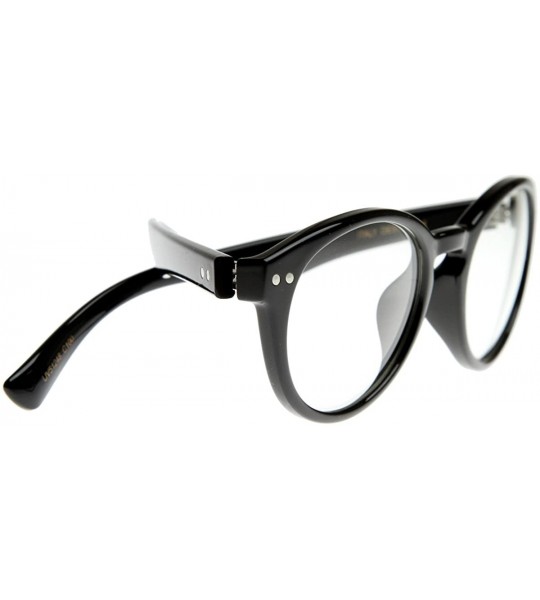 Wayfarer Quality RX-able P3 Eye Glasses with Clear Lens (Black/Clear) - CW116RGI4KB $22.76