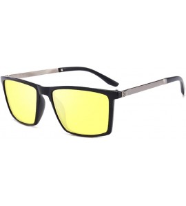 Rectangular Polarized Sports Driving Sunglasses For Men-Square Anti-glare Shade Glasses - G - C1190EDTKN7 $59.22