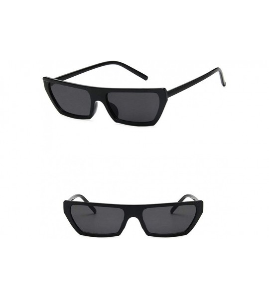 Square 2020 new unisex fashion retro personality brand designer classic sunglasses UV400 - Black - CF193274C7X $24.10