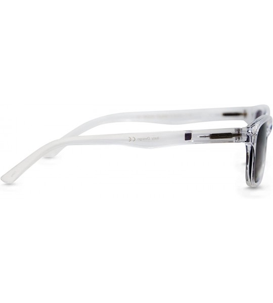 Square Seymore Retro Reading Sunglasses - NOT Bifocals - Clear - CQ17XWN03W5 $40.97