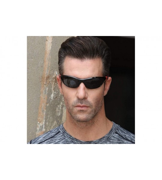 Square Polarized Sunglasses Driving Glasses Eyewear - Black Color - CV199QCN4X5 $18.52