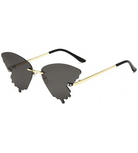 Cat Eye Fashion Sunglasses Vintage Frameless - C-b - C9190C6K0AZ $22.80