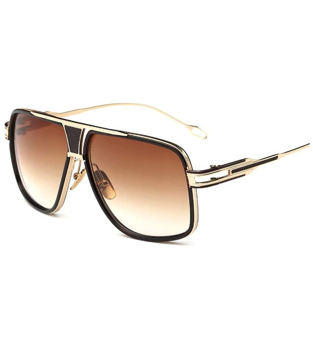 Round Sunglasses Men Sun Glasses Driving - 3 - C118R3YYLLX $55.00