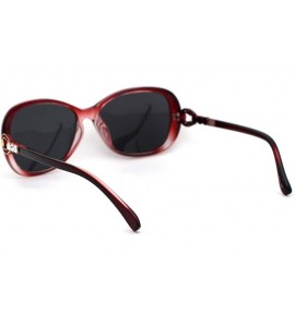 Butterfly Polarized Womens Rhinestone Jewel Hinge Diva Sunglasses - Red Black - C218ZMGR5KD $23.49