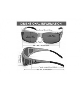 Sport Around Sunglasses Protection Glasses Polarized - 1 Light Grey Frame/ Grey Lens Sunglasses - CM196GWLZII $33.43