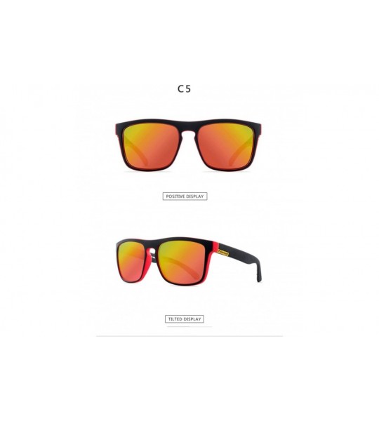 Oval Sun Glasses Polarized Sunglasses Men Mirror Fashion Square Ladies Sunglasses - C5 - CB194ONELRS $32.94