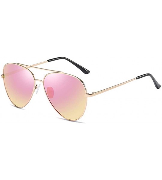 Aviator Men and women's metal polarizing sunglasses Polarizing toad glasses Classic driving Sunglasses - D - C918QQ20HMY $60.31