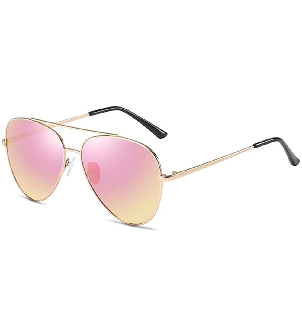 Aviator Men and women's metal polarizing sunglasses Polarizing toad glasses Classic driving Sunglasses - D - C918QQ20HMY $60.31