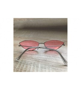 Cat Eye Women Cat Eye Sunglasses Cute Sexy Brand Designer Glasses Summer Retro Small Frame Black Red Cateye Sun Glasses - CR1...